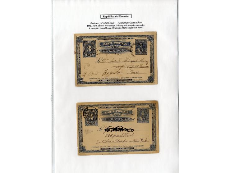 1872/1950, ungebrauchte/gestempelte Sammlung mit diversen Briefen, dabei Mi.-Nr. 126-27 und 129-130 mit Aufdruck "Ultramar", 