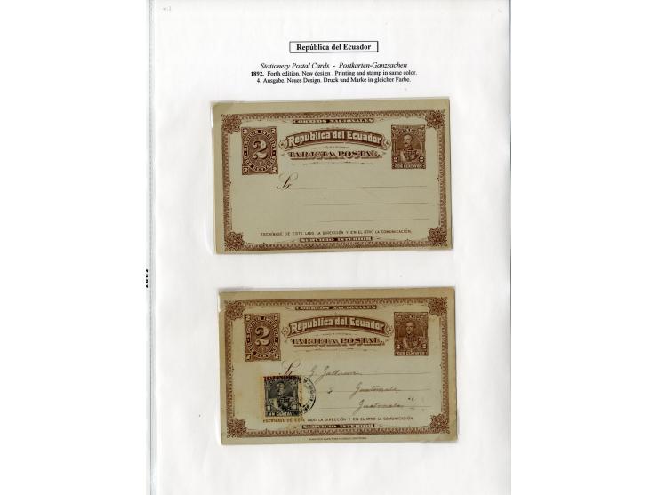 1872/1950, ungebrauchte/gestempelte Sammlung mit diversen Briefen, dabei Mi.-Nr. 126-27 und 129-130 mit Aufdruck "Ultramar", 