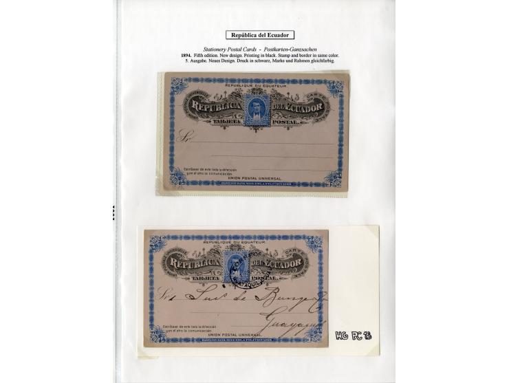 1872/1950, ungebrauchte/gestempelte Sammlung mit diversen Briefen, dabei Mi.-Nr. 126-27 und 129-130 mit Aufdruck "Ultramar", 