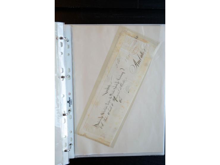 1830/60, sehr interessante und umfangreiche Sammlung mit über 140 Briefe und Vorderseiten, dabei "BOLIVAR FRANCA.",
"AMBATO"