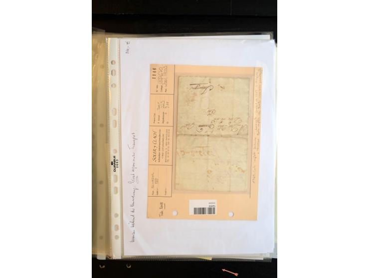 1830/60, sehr interessante und umfangreiche Sammlung mit über 140 Briefe und Vorderseiten, dabei "BOLIVAR FRANCA.",
"AMBATO"