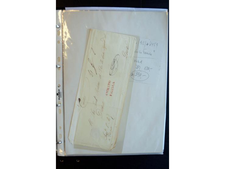 1830/60, sehr interessante und umfangreiche Sammlung mit über 140 Briefe und Vorderseiten, dabei "BOLIVAR FRANCA.",
"AMBATO"