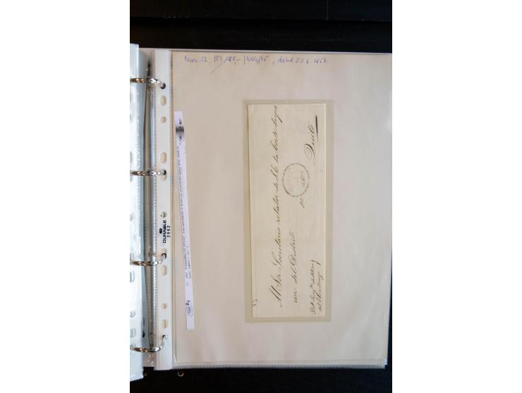 1830/60, sehr interessante und umfangreiche Sammlung mit über 140 Briefe und Vorderseiten, dabei "BOLIVAR FRANCA.",
"AMBATO"