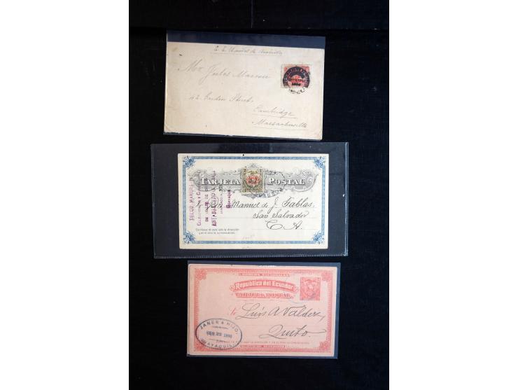 1896/1945, Partie mit ca. 40 Briefen, Karten und Ganzsachen, dabei Auslandspost, Ganzsachen mit Zufrankaturen und interessant