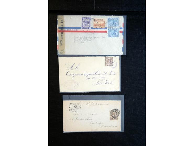 1896/1945, Partie mit ca. 40 Briefen, Karten und Ganzsachen, dabei Auslandspost, Ganzsachen mit Zufrankaturen und interessant