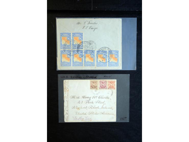 1896/1945, Partie mit ca. 40 Briefen, Karten und Ganzsachen, dabei Auslandspost, Ganzsachen mit Zufrankaturen und interessant
