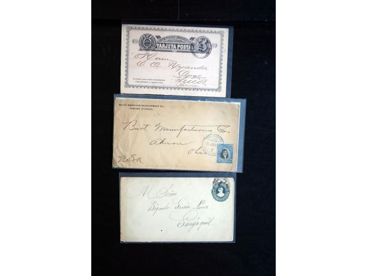 1896/1945, Partie mit ca. 40 Briefen, Karten und Ganzsachen, dabei Auslandspost, Ganzsachen mit Zufrankaturen und interessant