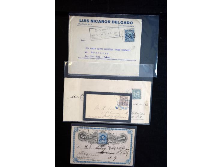 1896/1945, Partie mit ca. 40 Briefen, Karten und Ganzsachen, dabei Auslandspost, Ganzsachen mit Zufrankaturen und interessant