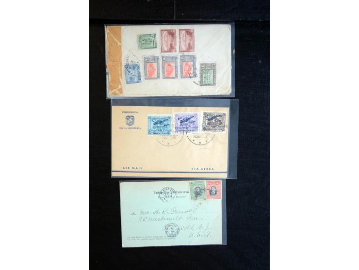 1896/1945, Partie mit ca. 40 Briefen, Karten und Ganzsachen, dabei Auslandspost, Ganzsachen mit Zufrankaturen und interessant