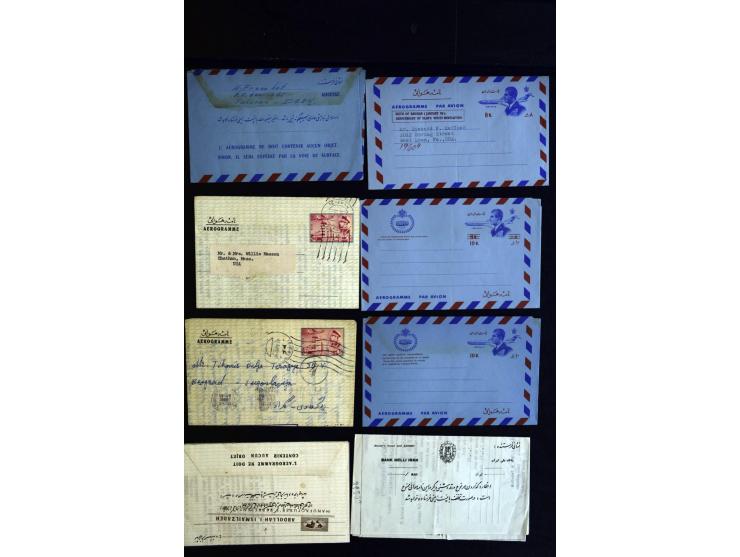 1880/1950 (ca.), etwa 30 bessere Briefe sowie diverse Marken und Briefstücke, dabei britische und türkische Post, Zensur, bes