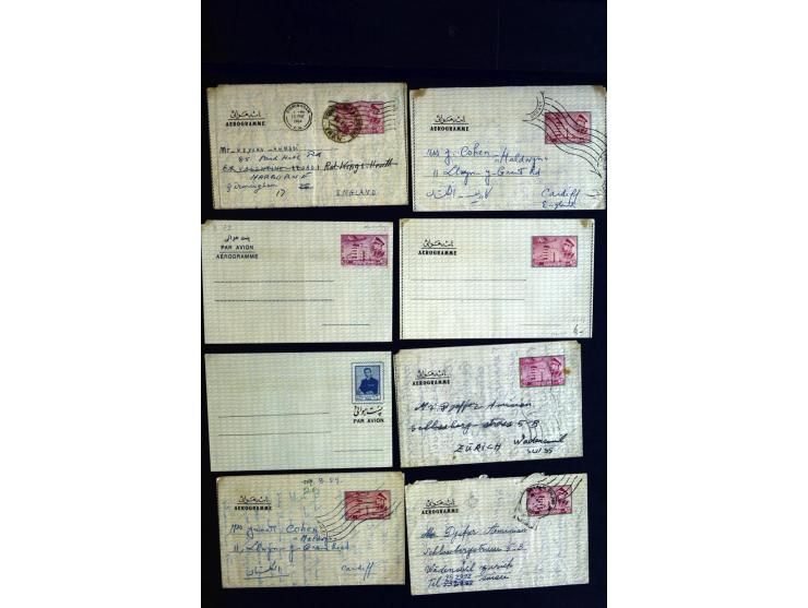 1880/1950 (ca.), etwa 30 bessere Briefe sowie diverse Marken und Briefstücke, dabei britische und türkische Post, Zensur, bes