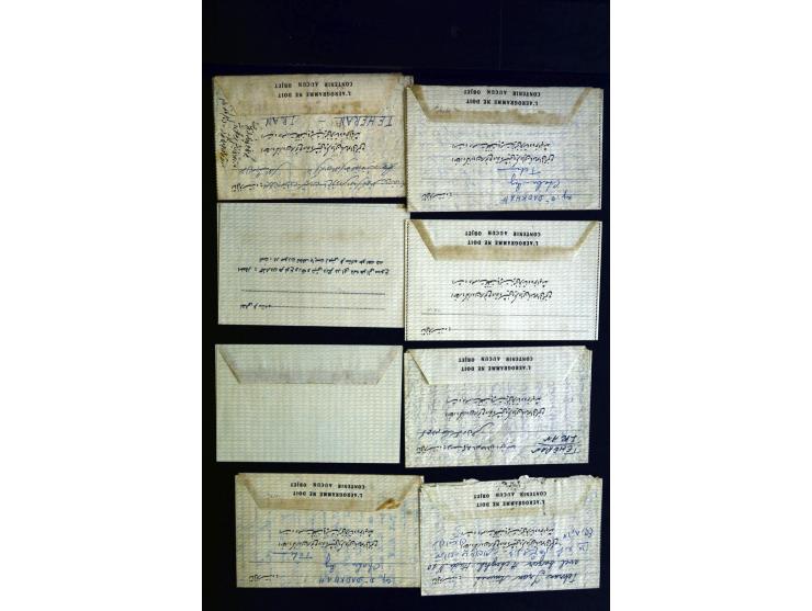 1880/1950 (ca.), etwa 30 bessere Briefe sowie diverse Marken und Briefstücke, dabei britische und türkische Post, Zensur, bes