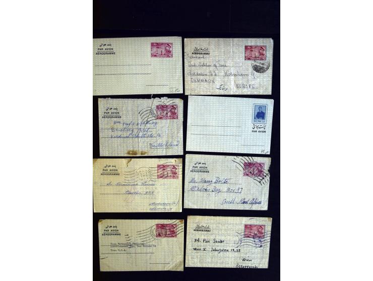 1880/1950 (ca.), etwa 30 bessere Briefe sowie diverse Marken und Briefstücke, dabei britische und türkische Post, Zensur, bes