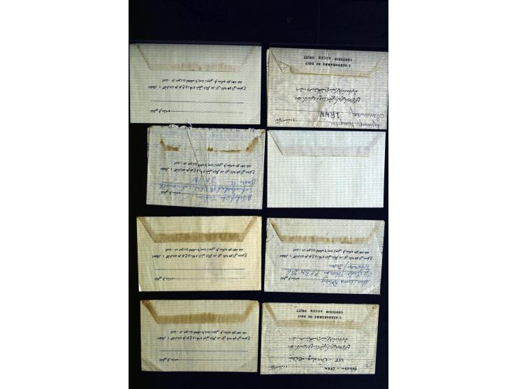 1880/1950 (ca.), etwa 30 bessere Briefe sowie diverse Marken und Briefstücke, dabei britische und türkische Post, Zensur, bes