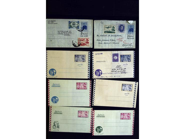 1880/1950 (ca.), etwa 30 bessere Briefe sowie diverse Marken und Briefstücke, dabei britische und türkische Post, Zensur, bes