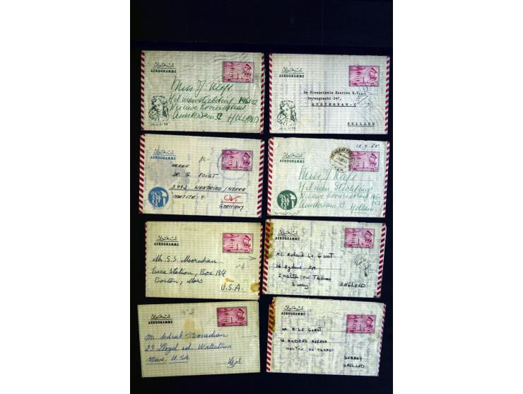 1880/1950 (ca.), etwa 30 bessere Briefe sowie diverse Marken und Briefstücke, dabei britische und türkische Post, Zensur, bes
