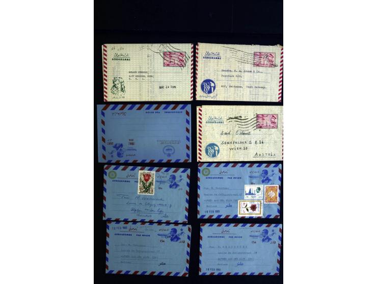 1880/1950 (ca.), etwa 30 bessere Briefe sowie diverse Marken und Briefstücke, dabei britische und türkische Post, Zensur, bes
