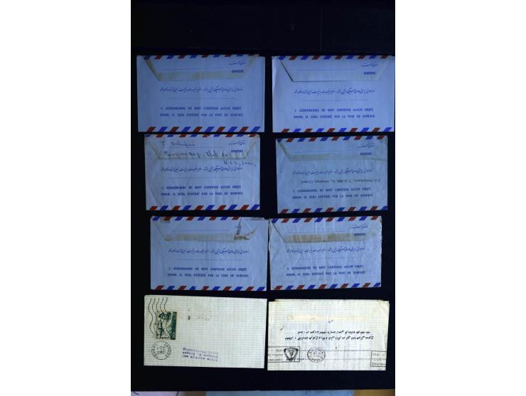 1880/1950 (ca.), etwa 30 bessere Briefe sowie diverse Marken und Briefstücke, dabei britische und türkische Post, Zensur, bes