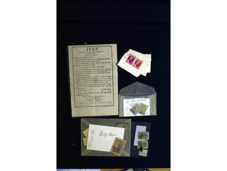 1880/1950 (ca.), etwa 30 bessere Briefe sowie diverse Marken und Briefstücke, dabei britische und türkische Post, Zensur, bes