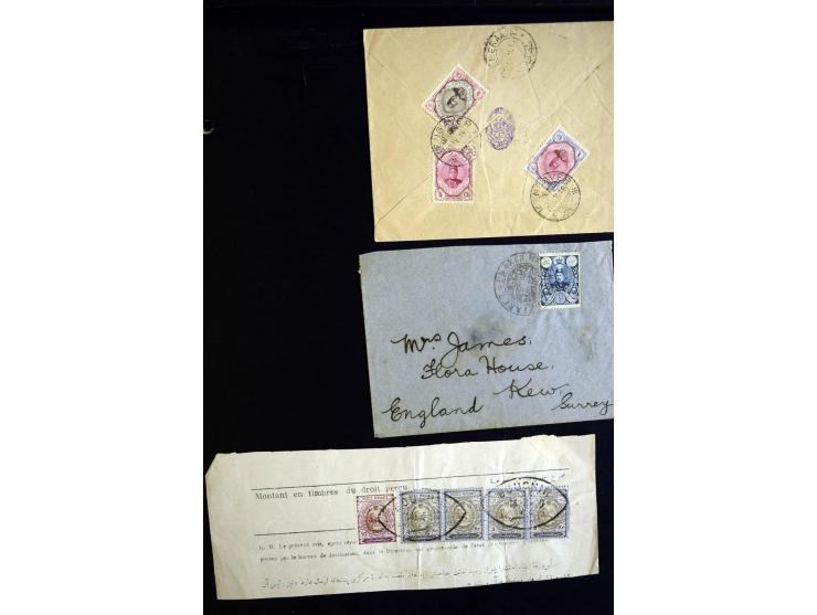 1880/2011, kleine Partie Marken und Belege, dabei einige interessante