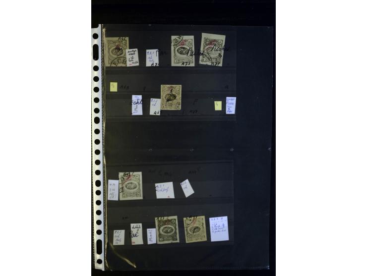 1902, Lokalausgabe von Meched, Vergleichsmaterial mit Fälschungen und Neudrucken, etc.