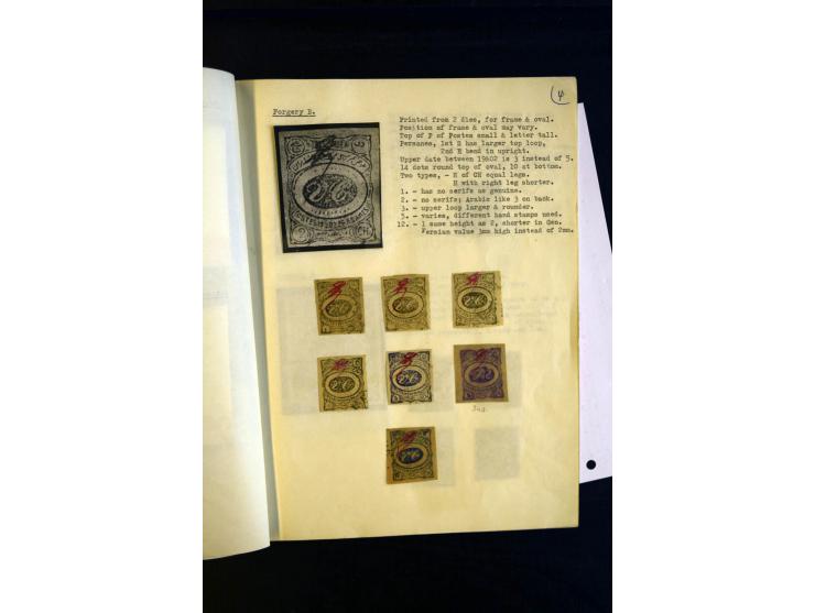 1902, Lokalausgabe von Meched, Vergleichsmaterial mit Fälschungen und Neudrucken, etc.