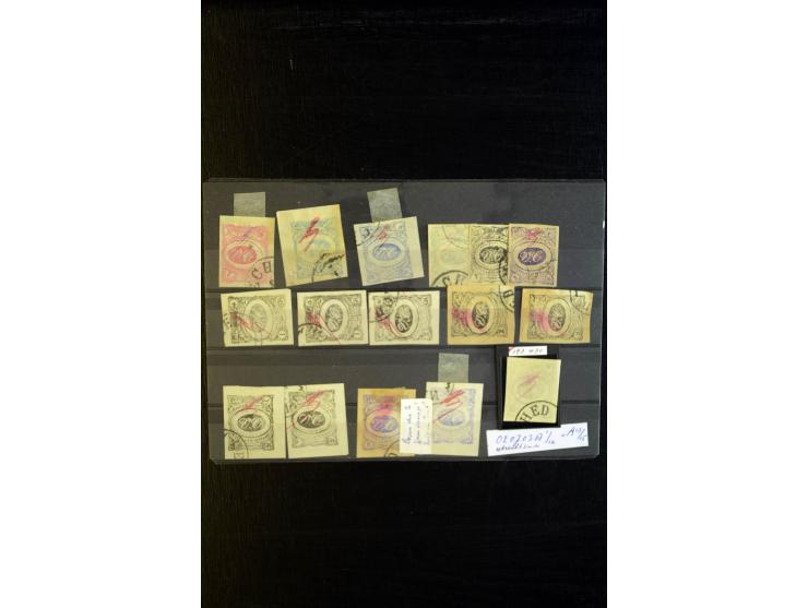 1902, Lokalausgabe von Meched, Vergleichsmaterial mit Fälschungen und Neudrucken, etc.