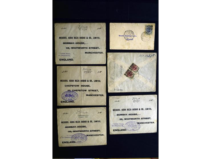 1879/1940 (ca.), über 200 Briefe und Karten mit vielen besseren und teils seltenen Frankaturen, zensuren, etc., einige mit At