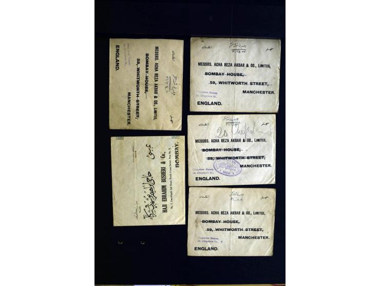1879/1940 (ca.), über 200 Briefe und Karten mit vielen besseren und teils seltenen Frankaturen, zensuren, etc., einige mit At