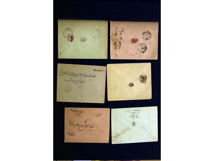 1879/1940 (ca.), über 200 Briefe und Karten mit vielen besseren und teils seltenen Frankaturen, zensuren, etc., einige mit At