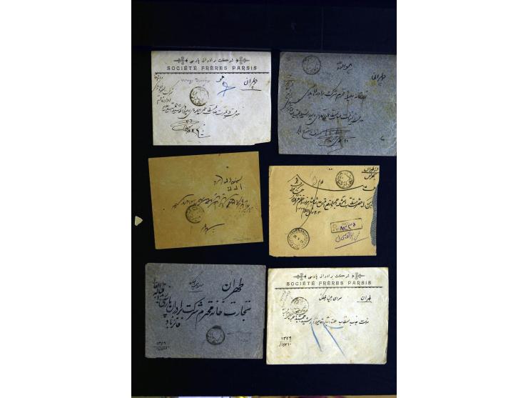 1879/1940 (ca.), über 200 Briefe und Karten mit vielen besseren und teils seltenen Frankaturen, zensuren, etc., einige mit At