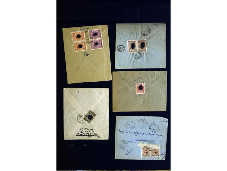 1879/1940 (ca.), über 200 Briefe und Karten mit vielen besseren und teils seltenen Frankaturen, zensuren, etc., einige mit At