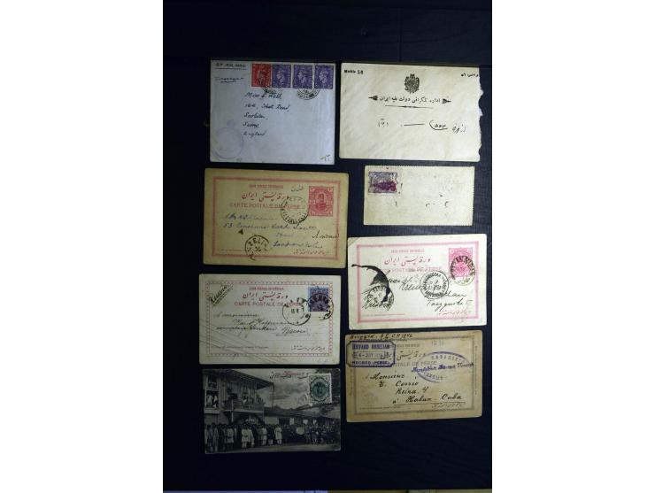 1879/1940 (ca.), über 200 Briefe und Karten mit vielen besseren und teils seltenen Frankaturen, zensuren, etc., einige mit At