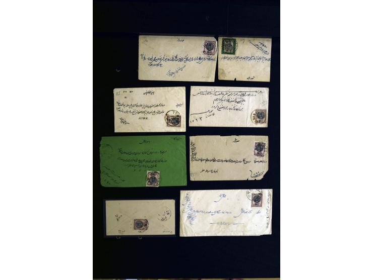 1879/1940 (ca.), über 200 Briefe und Karten mit vielen besseren und teils seltenen Frankaturen, zensuren, etc., einige mit At
