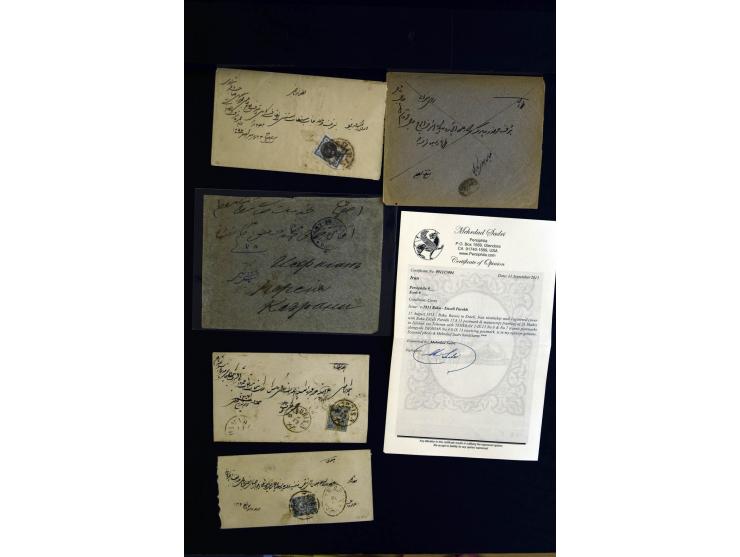 1879/1940 (ca.), über 200 Briefe und Karten mit vielen besseren und teils seltenen Frankaturen, zensuren, etc., einige mit At
