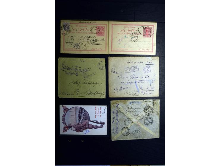 1879/1940 (ca.), über 200 Briefe und Karten mit vielen besseren und teils seltenen Frankaturen, zensuren, etc., einige mit At