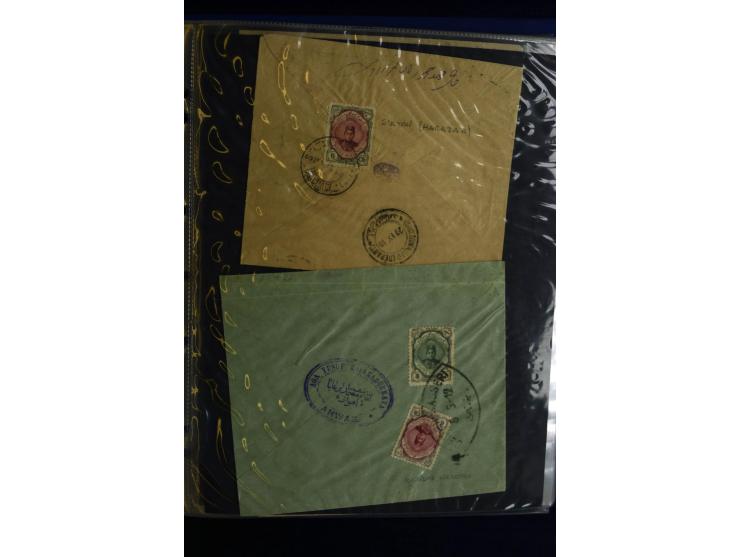 1897/1922 (ca.), 100 Briefe, dabei Einzelfrankaturen, Mehrfachfrankaturen, verschiedene Stempel etc.