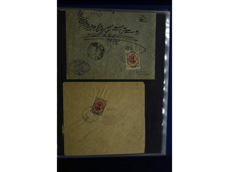 1897/1922 (ca.), 100 Briefe, dabei Einzelfrankaturen, Mehrfachfrankaturen, verschiedene Stempel etc.