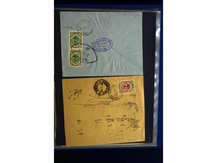 1897/1922 (ca.), 100 Briefe, dabei Einzelfrankaturen, Mehrfachfrankaturen, verschiedene Stempel etc.