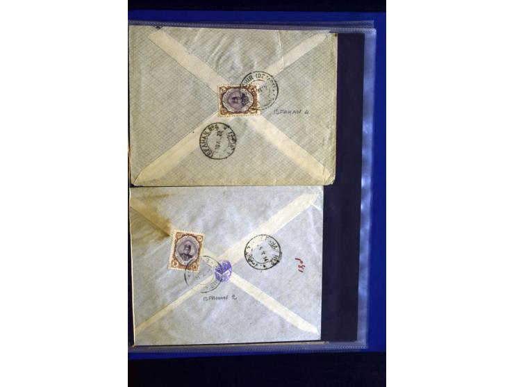 1897/1922 (ca.), 100 Briefe, dabei Einzelfrankaturen, Mehrfachfrankaturen, verschiedene Stempel etc.