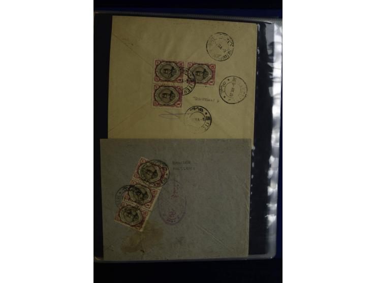 1897/1922 (ca.), 100 Briefe, dabei Einzelfrankaturen, Mehrfachfrankaturen, verschiedene Stempel etc.