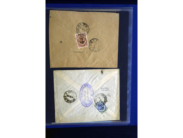 1897/1922 (ca.), 100 Briefe, dabei Einzelfrankaturen, Mehrfachfrankaturen, verschiedene Stempel etc.