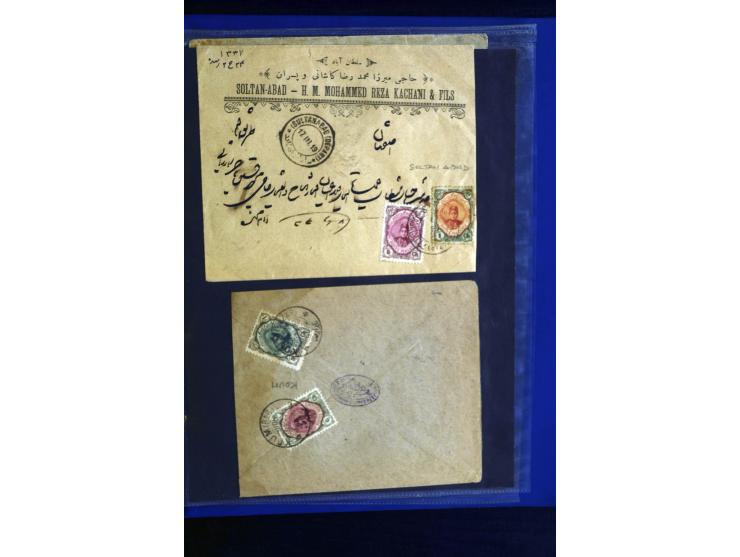 1897/1922 (ca.), 100 Briefe, dabei Einzelfrankaturen, Mehrfachfrankaturen, verschiedene Stempel etc.