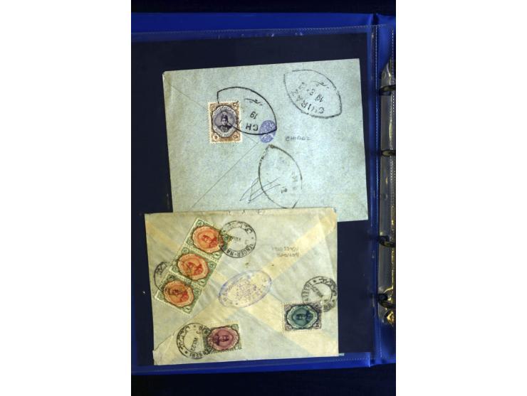 1897/1922 (ca.), 100 Briefe, dabei Einzelfrankaturen, Mehrfachfrankaturen, verschiedene Stempel etc.