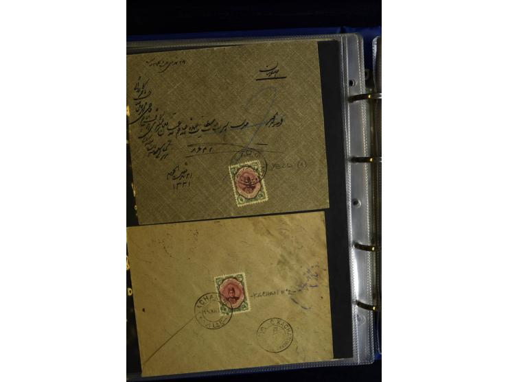 1897/1922 (ca.), 100 Briefe, dabei Einzelfrankaturen, Mehrfachfrankaturen, verschiedene Stempel etc.