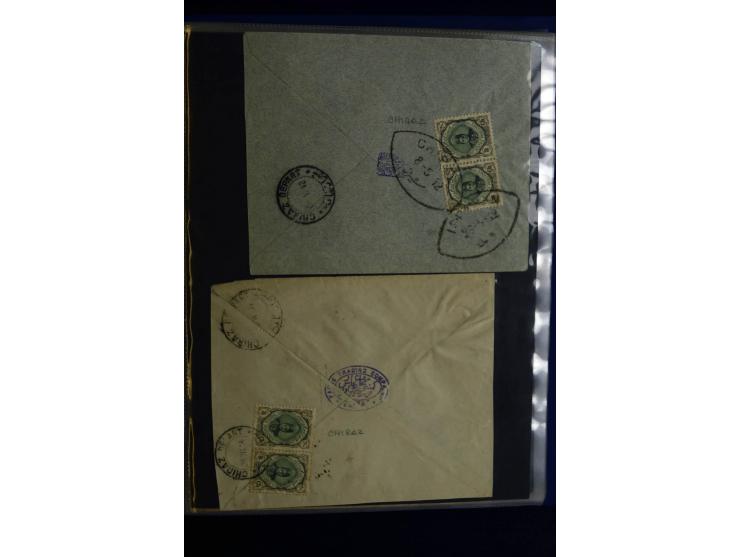 1897/1922 (ca.), 100 Briefe, dabei Einzelfrankaturen, Mehrfachfrankaturen, verschiedene Stempel etc.