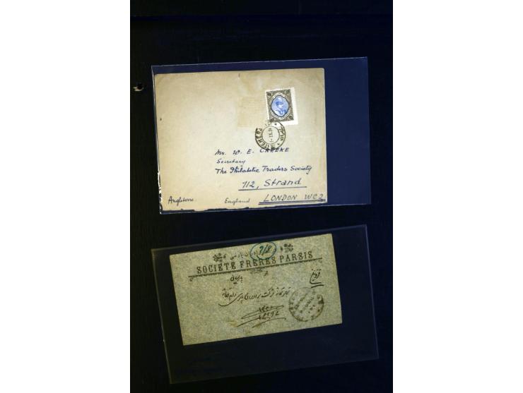 1900/74 (ca.), über 40 Briefe, Karten und Ganzsachen mit interessanten Stücken