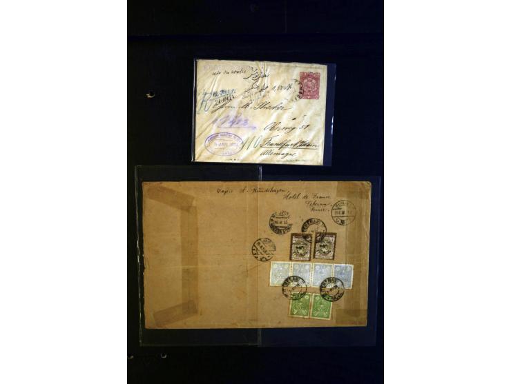 1900/74 (ca.), über 40 Briefe, Karten und Ganzsachen mit interessanten Stücken