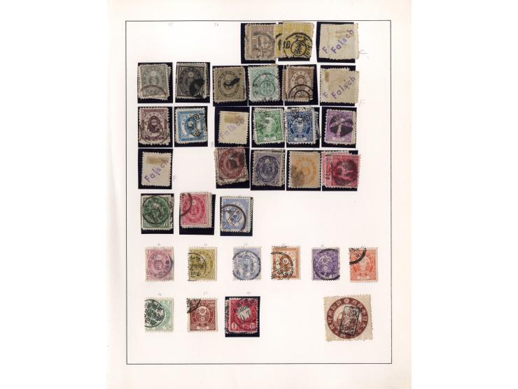 1871/1959, ungebrauchte und überwiegend gestempelte Sammlung mit u.a. Mi.-Nr. 1 (2), 2, 3 (2), 4, 5, 6, 25-27, 51 etc., vielf