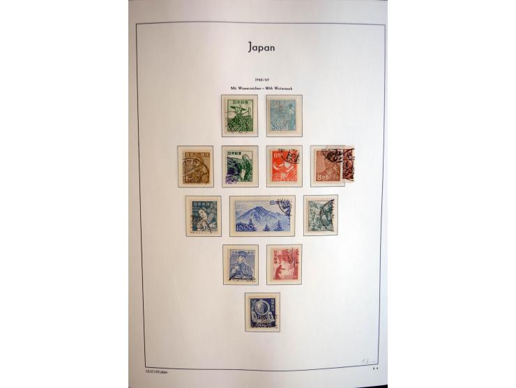 1945/89, doppelt, postfrisch und gestempelte zusammengetragene Sammlung in 4 Leuchtturm-Klemmbindern, dabei alle Sondermarken